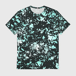 Футболка мужская Абстракция текстура Снег, цвет: 3D-принт