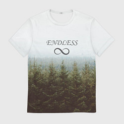 Футболка мужская Бесконечный лес, цвет: 3D-принт