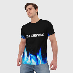 Футболка мужская The Offspring blue fire, цвет: 3D-принт — фото 2