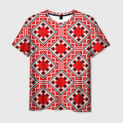Футболка мужская Белорусская вышивка - орнамент, цвет: 3D-принт
