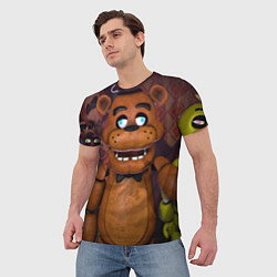 Футболка мужская Five Nights аt Frеddys, цвет: 3D-принт — фото 2