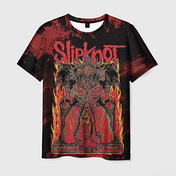Футболка мужская Slipknot black and red, цвет: 3D-принт