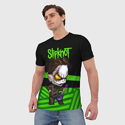 Футболка мужская Slipknot dark green, цвет: 3D-принт — фото 2