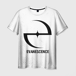 Футболка мужская Evanescence glitch на светлом фоне, цвет: 3D-принт