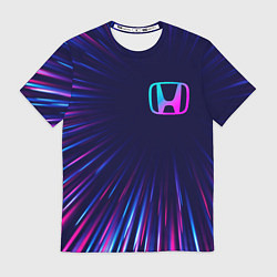 Футболка мужская Honda neon speed lines, цвет: 3D-принт