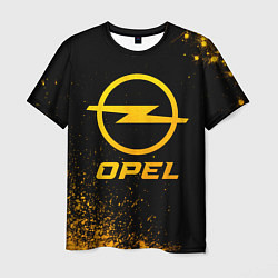 Футболка мужская Opel - gold gradient, цвет: 3D-принт