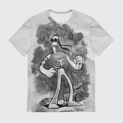 Футболка мужская Томминавт и Клювик, цвет: 3D-принт