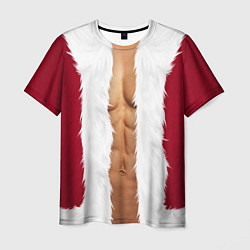 Футболка мужская Новогодний костюм Санты, цвет: 3D-принт