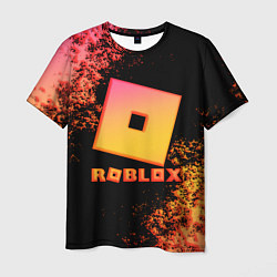 Футболка мужская Roblox logo gradient, цвет: 3D-принт