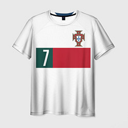 Футболка мужская Роналду ЧМ 2022 Португалия выездная, цвет: 3D-принт