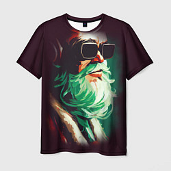 Футболка мужская DJ Santa, цвет: 3D-принт