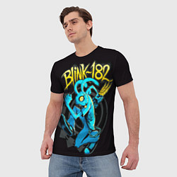 Футболка мужская Blink 182 rabbit, цвет: 3D-принт — фото 2