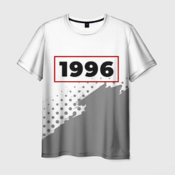 Футболка мужская 1996 - в красной рамке на светлом, цвет: 3D-принт