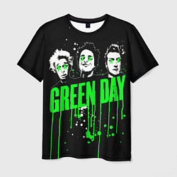 Футболка мужская Green day paint, цвет: 3D-принт