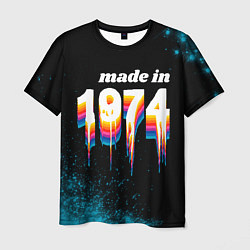 Футболка мужская Made in 1974: liquid art, цвет: 3D-принт