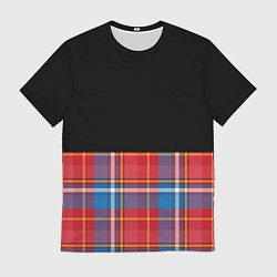 Футболка мужская Классическая шотландка, цвет: 3D-принт