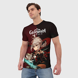 Футболка мужская Genshin Impact Каэдэхара Кадзуха, цвет: 3D-принт — фото 2