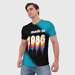 Футболка мужская Made in 1986: liquid art, цвет: 3D-принт — фото 2