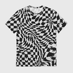 Футболка мужская Пластика шахматной доски, цвет: 3D-принт