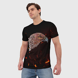 Футболка мужская Узорчатый Орел, цвет: 3D-принт — фото 2