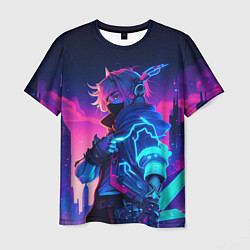 Футболка мужская Cyber boy Genshin, цвет: 3D-принт