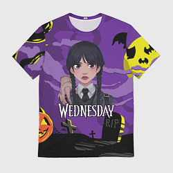 Футболка мужская Уэнсдэй иллюстрация, цвет: 3D-принт