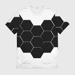 Футболка мужская Абстракция текстура соты, цвет: 3D-принт