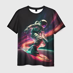 Футболка мужская Cosmonaut space surfing, цвет: 3D-принт