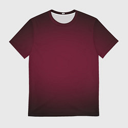 Футболка мужская Марсала темная, градиент, цвет: 3D-принт