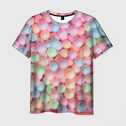 Футболка мужская Разноцветные шарики, цвет: 3D-принт