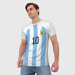 Футболка мужская Марадона форма сборной Аргентины, цвет: 3D-принт — фото 2