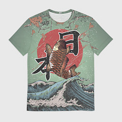 Футболка мужская Карп в море, цвет: 3D-принт