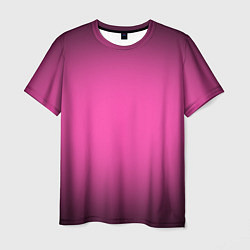 Футболка мужская Кислотный розовый с градиентом, цвет: 3D-принт