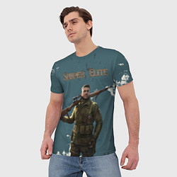 Футболка мужская Sniper Elite, цвет: 3D-принт — фото 2