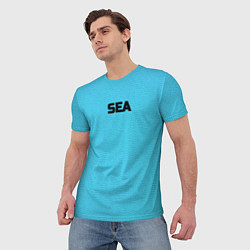 Футболка мужская Море мое, цвет: 3D-принт — фото 2