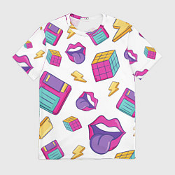 Футболка мужская Паттерн в стиле 90-х, цвет: 3D-принт