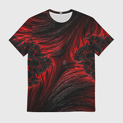 Футболка мужская Red vortex pattern, цвет: 3D-принт