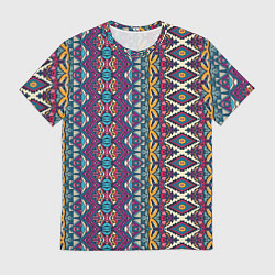 Футболка мужская Мексиканский орнамент, цвет: 3D-принт