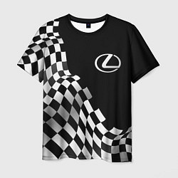 Футболка мужская Lexus racing flag, цвет: 3D-принт