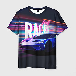 Футболка мужская Fast racer, цвет: 3D-принт
