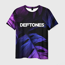 Футболка мужская Deftones neon monstera, цвет: 3D-принт