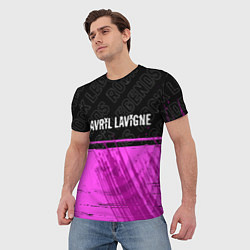 Футболка мужская Avril Lavigne rock legends: символ сверху, цвет: 3D-принт — фото 2