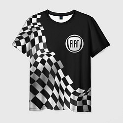 Футболка мужская Fiat racing flag, цвет: 3D-принт