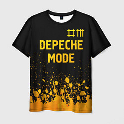 Футболка мужская Depeche Mode - gold gradient: символ сверху, цвет: 3D-принт