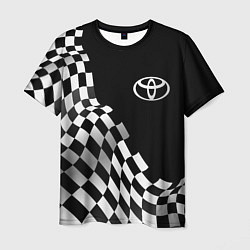 Футболка мужская Toyota racing flag, цвет: 3D-принт