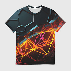 Футболка мужская Разломленные плитки, цвет: 3D-принт