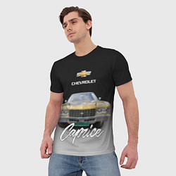 Футболка мужская Американская машина Chevrolet Caprice 70-х годов, цвет: 3D-принт — фото 2