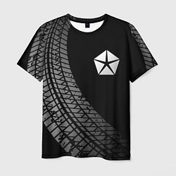 Футболка мужская Jeep tire tracks, цвет: 3D-принт