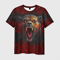 Футболка мужская Злой медведь, цвет: 3D-принт