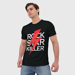 Футболка мужская Rock Star Killer, цвет: 3D-принт — фото 2